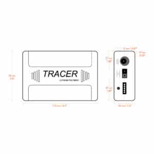 Tracer Lithium Polymer 12V 4Ah Dimensions