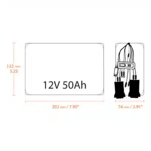 Li-ion 12v 50ah Tracer Lithium Battery Dimensions 2024