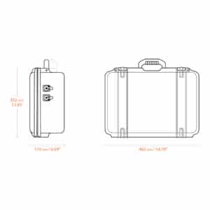 LiFePO4 12V 170Ah Lithium Battery Carry Case Kit Dimensions