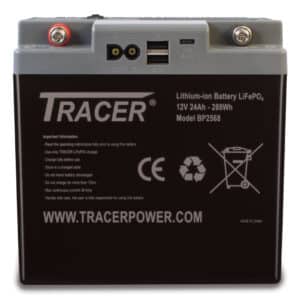 Tracer 12v 24ah LiFePO4 Battery Pack With Grab Handle 2024